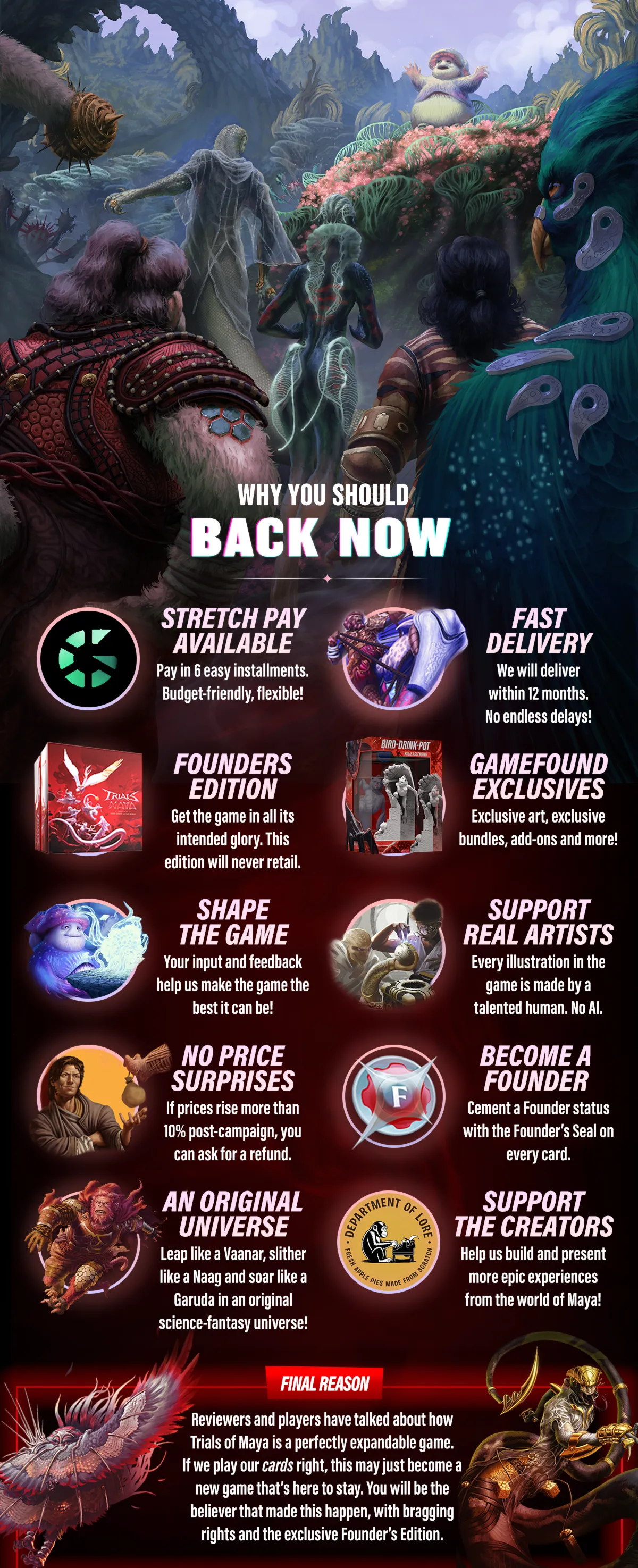 Why Back Us?